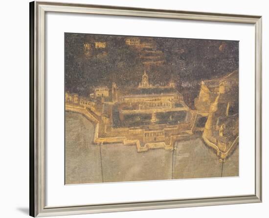 The Port of Genoa with Villa Del Principe, or Doria Pamphilj Palace-null-Framed Giclee Print