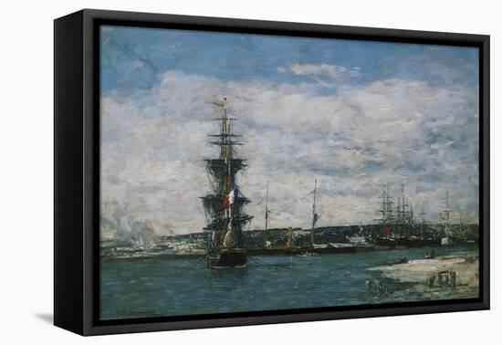 The Port of Havre, C.1864-66-Eug?ne Boudin-Framed Premier Image Canvas