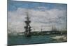 The Port of Havre, C.1864-66-Eug?ne Boudin-Mounted Giclee Print