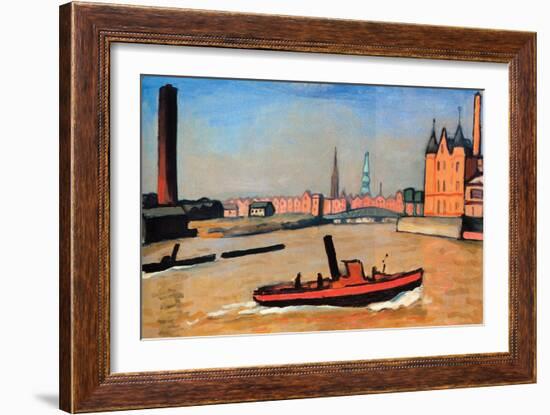 The Port of Humburg-Albert Marquet-Framed Art Print