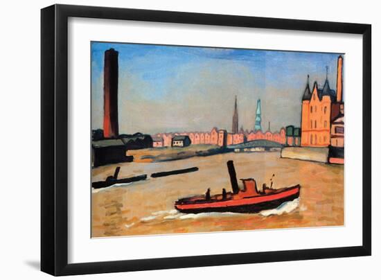 The Port of Humburg-Albert Marquet-Framed Art Print