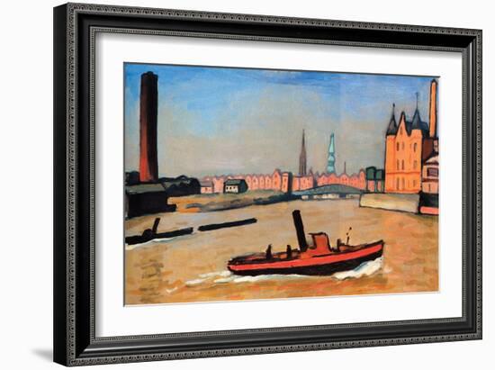 The Port of Humburg-Albert Marquet-Framed Art Print