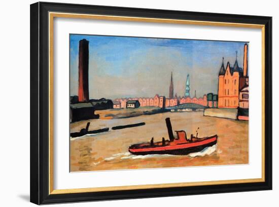 The Port of Humburg-Albert Marquet-Framed Art Print