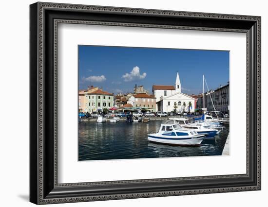 The port of Isola surrounded by the old town, Isola, Slovenia, Europe-Sergio Pitamitz-Framed Photographic Print