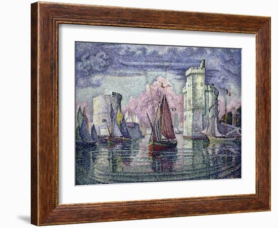 The Port of la Rochelle, c.1921-Paul Signac-Framed Giclee Print