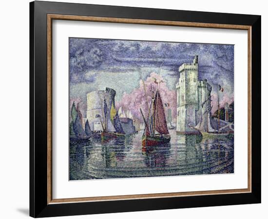 The Port of la Rochelle, c.1921-Paul Signac-Framed Giclee Print