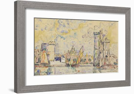 The Port of la Rochelle-Paul Signac-Framed Premium Giclee Print