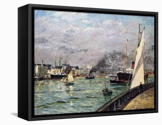 The Port of Le Havre, Normandy, 1905-Maxime Emile Louis Maufra-Framed Premier Image Canvas