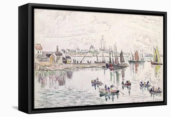 The Port of Lomalo, Brittany, 1922-Paul Signac-Framed Premier Image Canvas