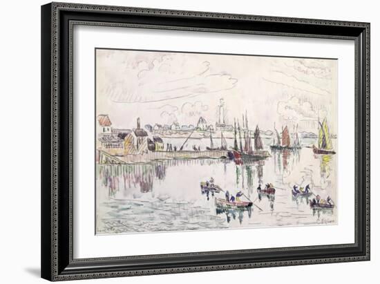 The Port of Lomalo, Brittany, 1922-Paul Signac-Framed Giclee Print