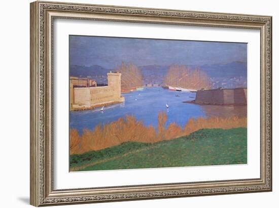 The Port of Marseille, 1901-Félix Vallotton-Framed Giclee Print