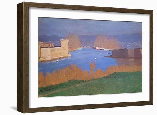 The Port of Marseille, 1901-Félix Vallotton-Framed Giclee Print