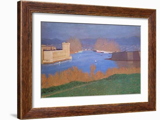 The Port of Marseille, 1901-Félix Vallotton-Framed Giclee Print