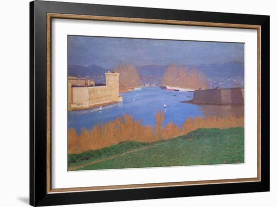 The Port of Marseille, 1901-Félix Vallotton-Framed Giclee Print