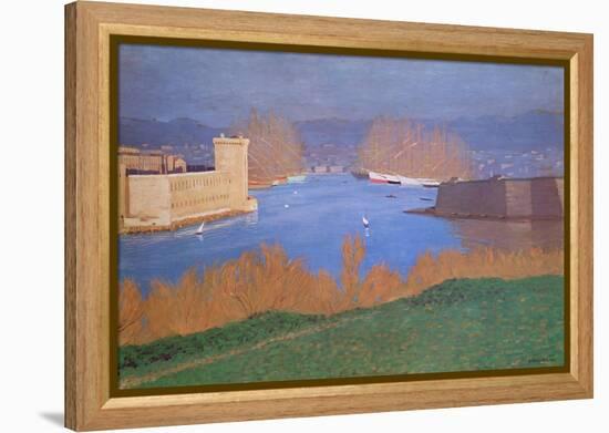 The Port of Marseille, 1901-Félix Vallotton-Framed Premier Image Canvas