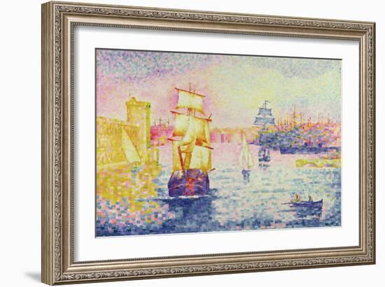 The Port of Marseilles, circa 1909-Henri Edmond Cross-Framed Giclee Print