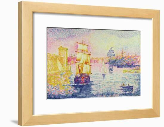 The Port of Marseilles, circa 1909-Henri Edmond Cross-Framed Giclee Print