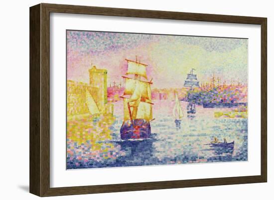 The Port of Marseilles, circa 1909-Henri Edmond Cross-Framed Giclee Print