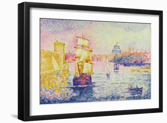 The Port of Marseilles, circa 1909-Henri Edmond Cross-Framed Giclee Print