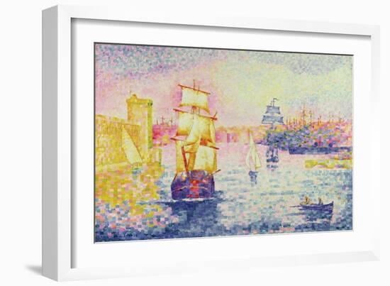 The Port of Marseilles, circa 1909-Henri Edmond Cross-Framed Giclee Print