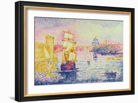 The Port of Marseilles, circa 1909-Henri Edmond Cross-Framed Giclee Print