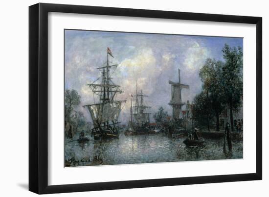 The Port of Rotterdam, 1869-Johan-Barthold Jongkind-Framed Giclee Print