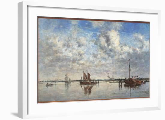 The Port of Rotterdam-Eugène Boudin-Framed Giclee Print