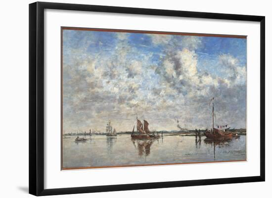 The Port of Rotterdam-Eugène Boudin-Framed Giclee Print