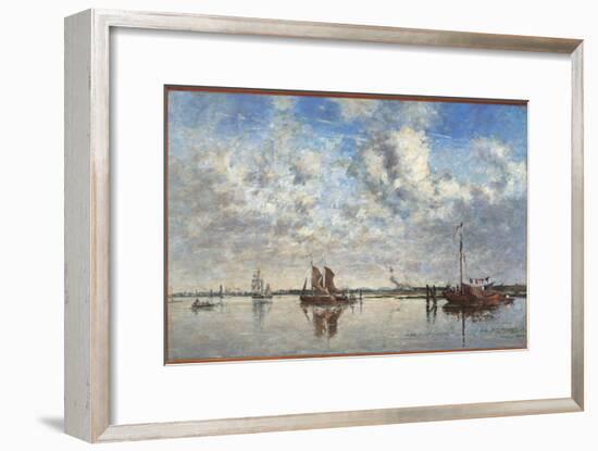 The Port of Rotterdam-Eugène Boudin-Framed Giclee Print