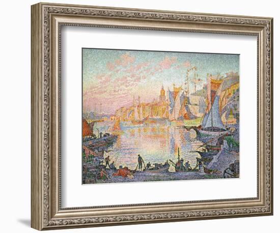 The Port of Saint-Tropez, 1901-1902-Paul Signac-Framed Giclee Print