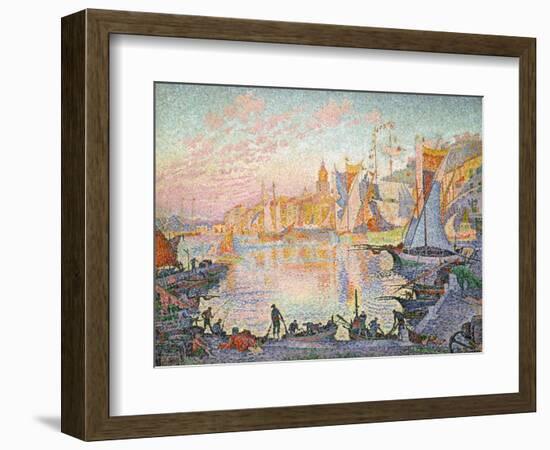 The Port of Saint-Tropez, 1901-1902-Paul Signac-Framed Giclee Print