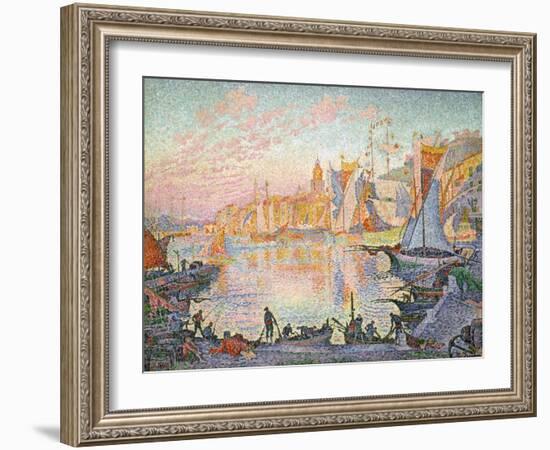 The Port of Saint-Tropez, 1901-1902-Paul Signac-Framed Giclee Print