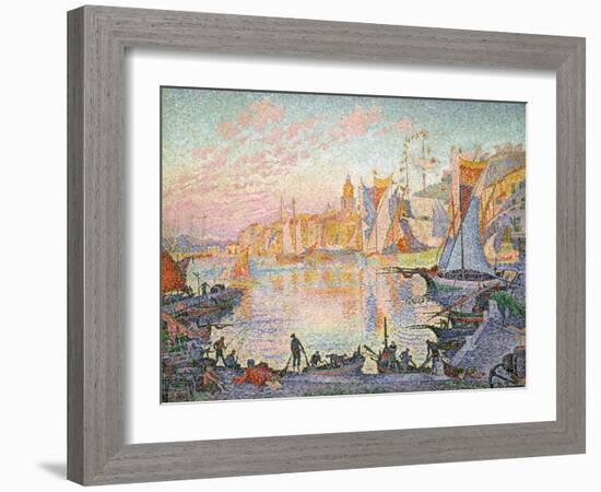 The Port of Saint-Tropez, 1901-1902-Paul Signac-Framed Giclee Print