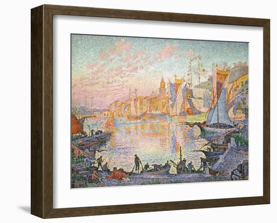 The Port of Saint-Tropez, 1901-1902-Paul Signac-Framed Giclee Print