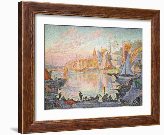 The Port of Saint-Tropez, 1901-1902-Paul Signac-Framed Giclee Print