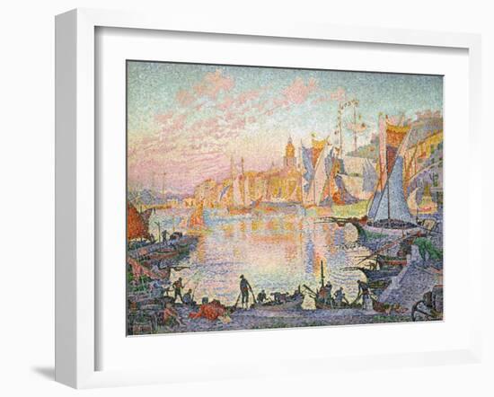 The Port of Saint-Tropez, 1901-1902-Paul Signac-Framed Giclee Print