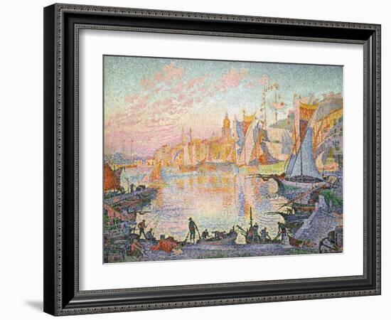 The Port of Saint-Tropez, 1901-1902-Paul Signac-Framed Giclee Print