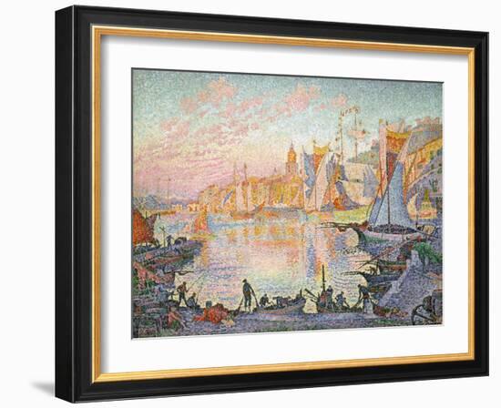 The Port of Saint-Tropez, 1901-1902-Paul Signac-Framed Giclee Print