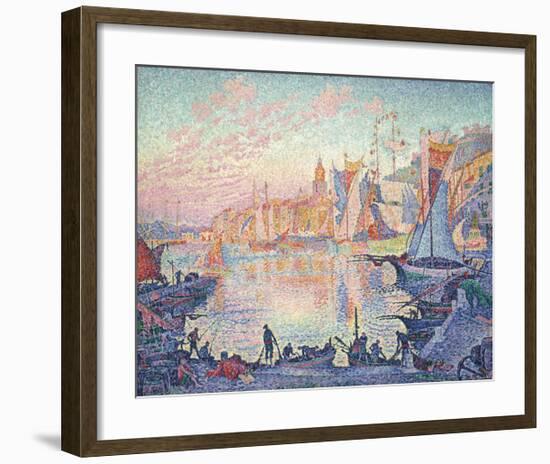 The Port of Saint-Tropez-Paul Signac-Framed Premium Giclee Print