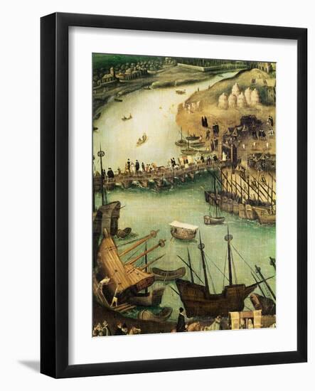 The Port of Seville, C.1590-Alonso Sanchez Coello-Framed Giclee Print