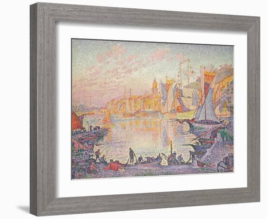 The Port of St. Tropez, c.1901-Paul Signac-Framed Giclee Print