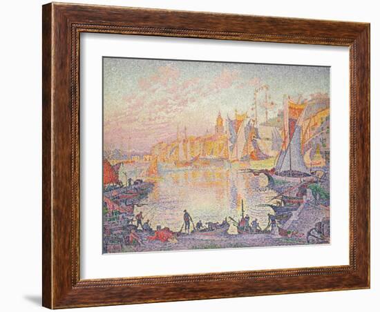 The Port of St. Tropez, c.1901-Paul Signac-Framed Giclee Print