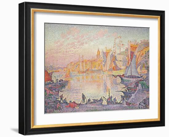 The Port of St. Tropez, c.1901-Paul Signac-Framed Giclee Print
