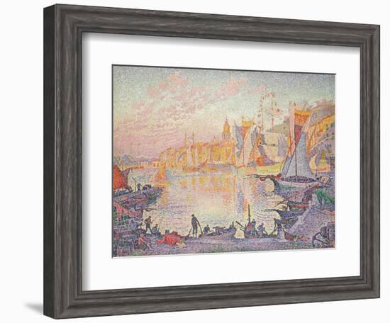 The Port of St. Tropez, c.1901-Paul Signac-Framed Giclee Print