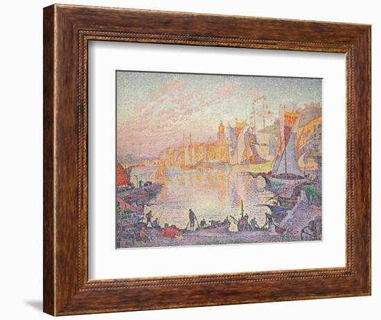 The Port of St. Tropez, c.1901-Paul Signac-Framed Giclee Print