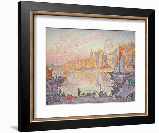 The Port of St. Tropez, c.1901-Paul Signac-Framed Giclee Print