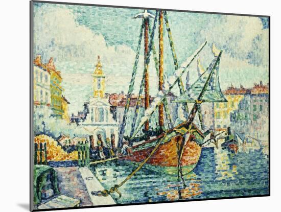 The Port of St. Tropez; Le Port de St. Tropez, 1923-Paul Signac-Mounted Giclee Print