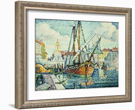 The Port of St. Tropez-Paul Signac-Framed Giclee Print