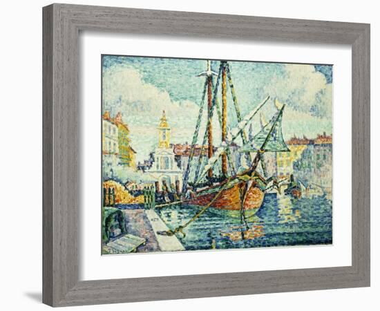 The Port of St. Tropez-Paul Signac-Framed Giclee Print