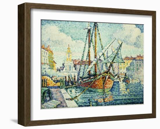 The Port of St. Tropez-Paul Signac-Framed Giclee Print